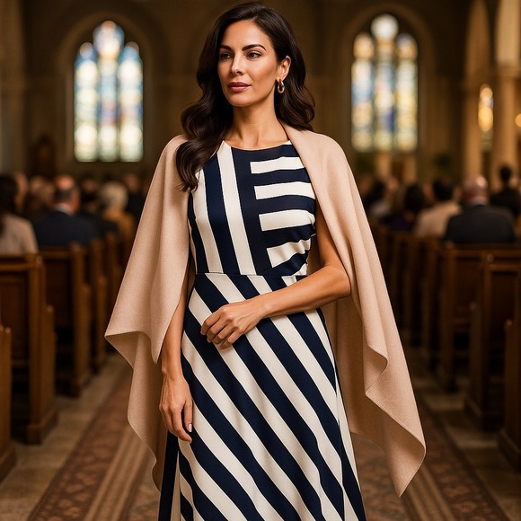 BOSS Hugo Boss Dresses & Skirts - Hugo Boss Womens Midi Dress 10 Wedding Career Quiet Luxury Old Money Church EUC